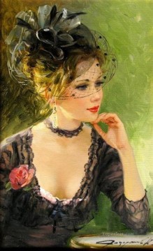 Beautiful Girl KR 023 Impressionist Oil Paintings